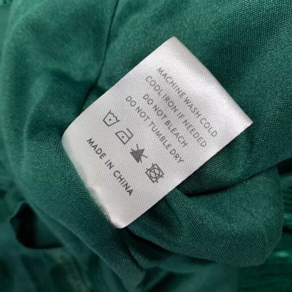 BALTIC BORN Forest Green VENUS Pleated Surplice Maxi Dress - Picture 10 of 10